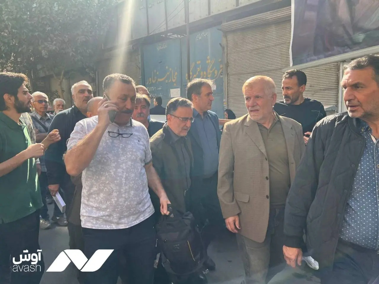 مراسم تشییع برادر مصطفی تاجزاده