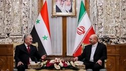 عکس | دیدار نخست وزیر سوریه با رئیس مجلس