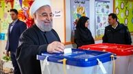 حسن روحانی رأی خود را به صندوق انداخت
