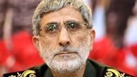 پیام قاآنی به رهبر انقلاب: جبهه مقاومت بر ادامه مسیر تأکید کرد