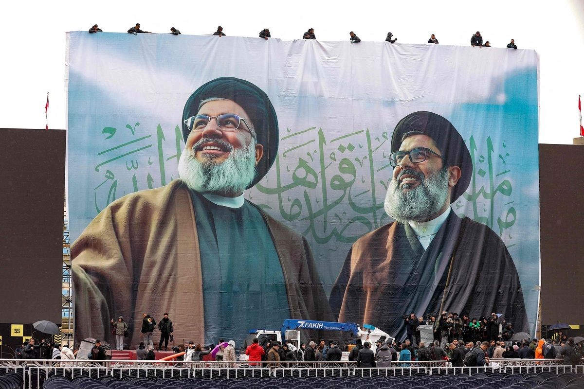 حضور هیات ایرانی در مراسم تشییع سید حسن نصرالله