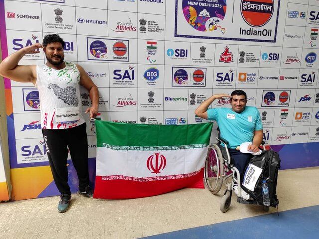 مدال طلا و برنز نمایندگان پارادوومیدانی ایران در قهرمانی جهان
