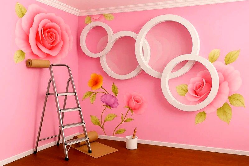 کاغذ دیواری گلدار: راهنمای کامل در دکوراسیون من