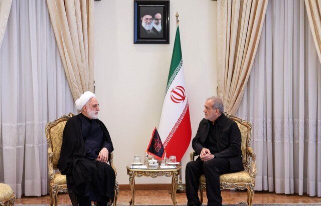 اژهای در دیدار با پزشکیان: قوه قضائیه آماده همکاری با دولت منتخب است