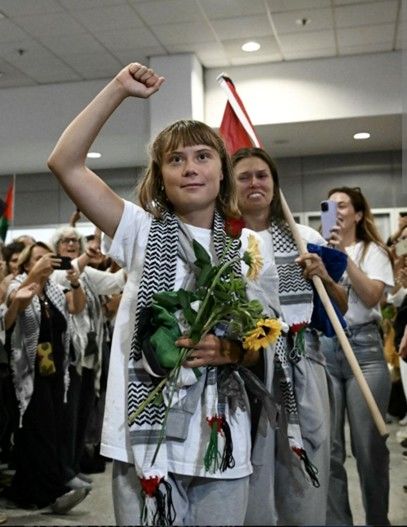 لحظه‌ی گرتا تونبرگ