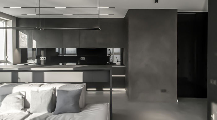 اجرای میکروسمنت در آشپزخانه؛ راهنمای کامل انتخاب رنگ و طرح