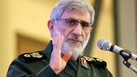 فرمانده نیروی قدس سپاه: در هنگامه نبرد تاریخی اسلام با کفر جهانی و باند تبهکار رژیم خبیث صهیونی هستیم