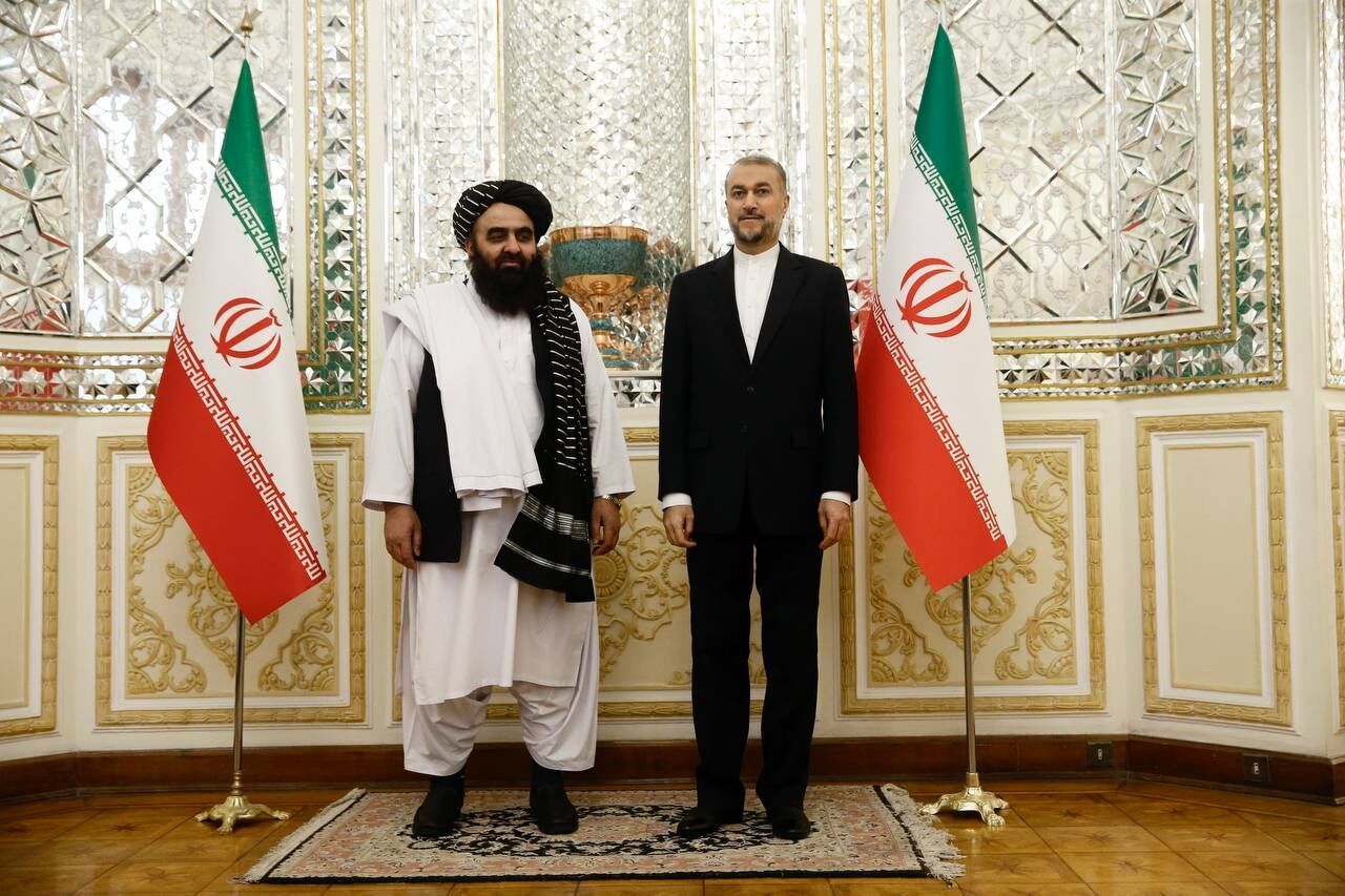 ویدئو| دیدار سرپرست وزارت خارجه افغانستان با امیرعبداللهیان در تهران