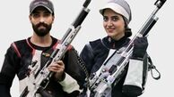 تیم میکس تفنگ ۱۰ متر ایران در آسیا چهارم شد