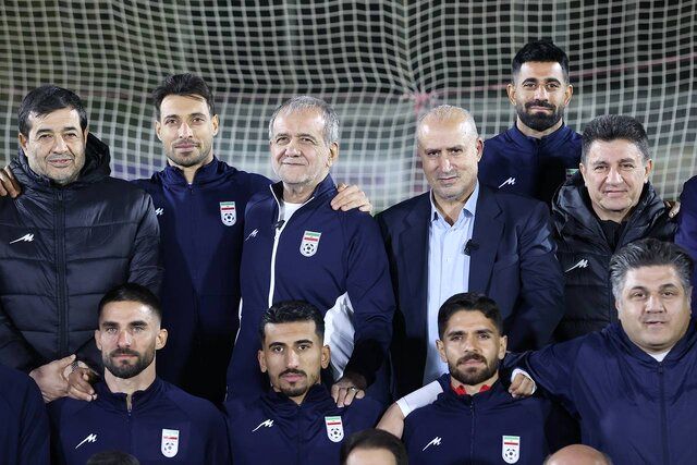 در تمرین تیم ملی فوتبال با حضور پزشکیان چه گذشت