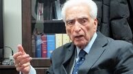 پیکر زنده یاد اسلامی ندوشن از مقابل روزنامه اطلاعات تشییع می‌شود